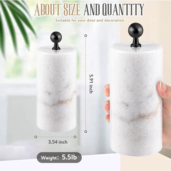 Aesthetic Luxurious Marble Doorstop and Decorative Item - NEW - Picture 4 of 5